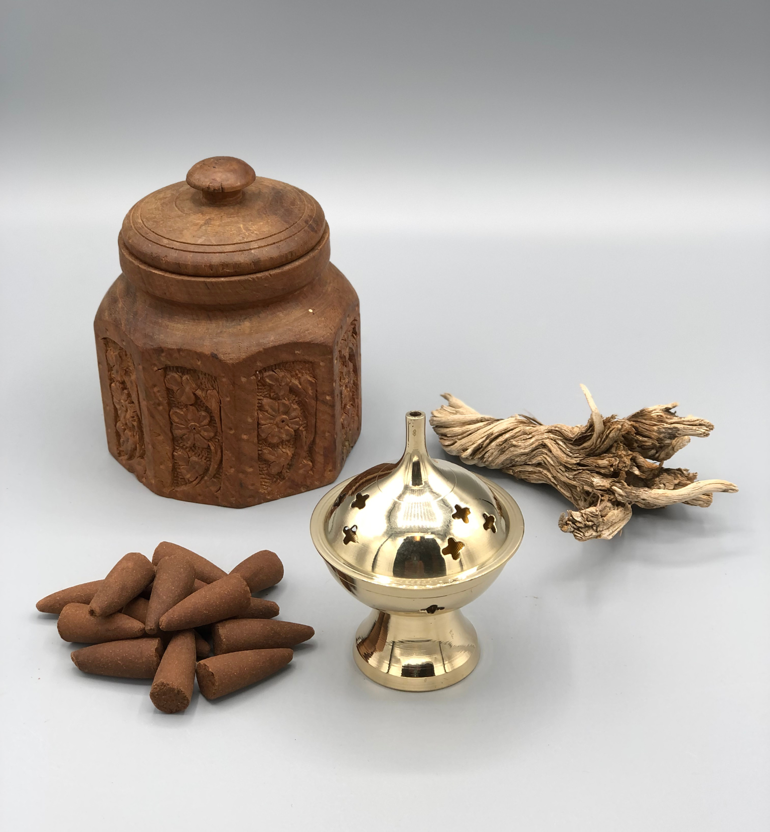 Assorted Brass Incense Cone Burner