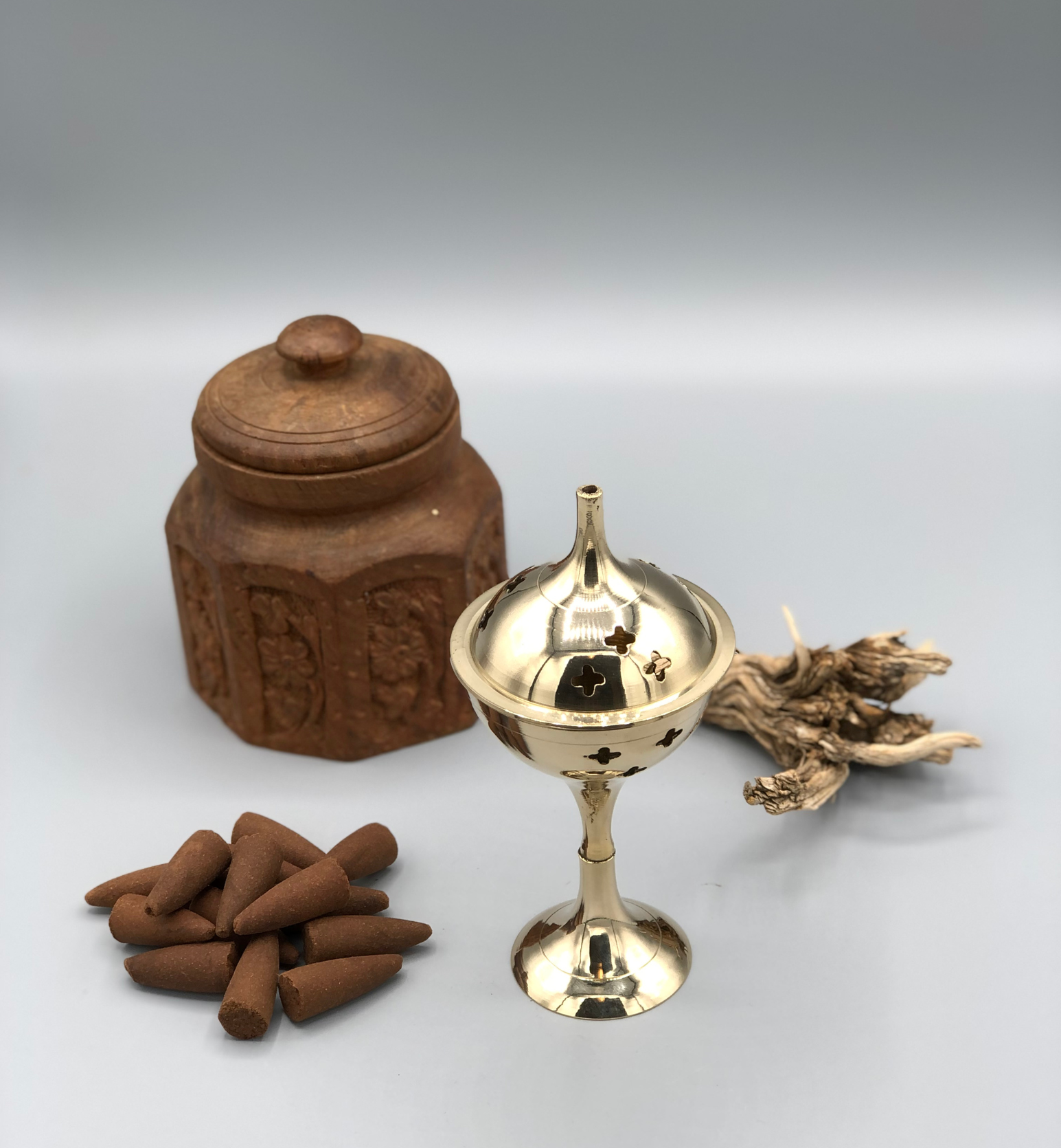 Assorted Brass Incense Cone Burner