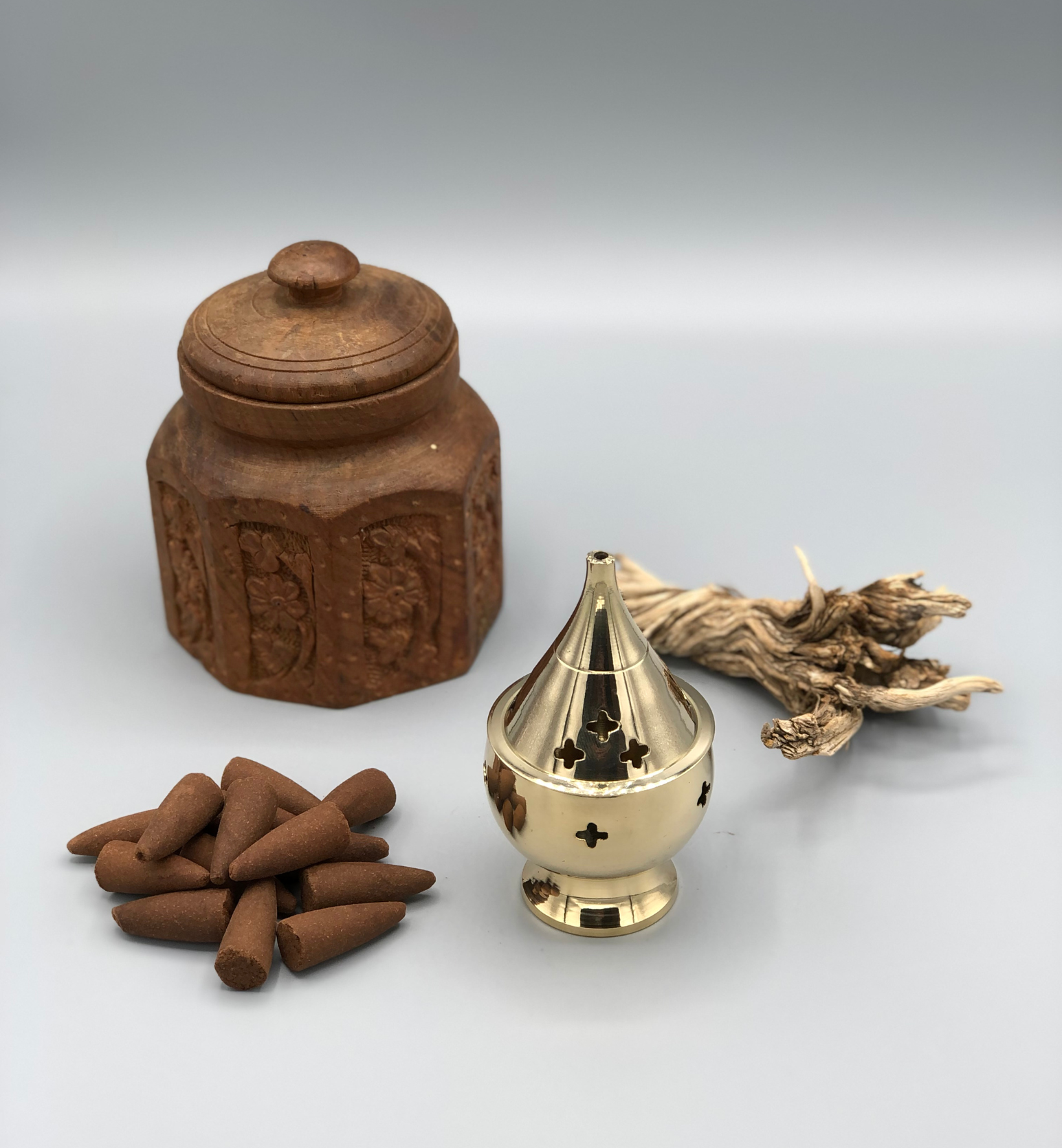 Assorted Brass Incense Cone Burner