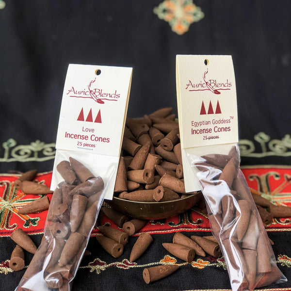 Backflow Incense Cones - Bag of 25 Cones - Auric Blends